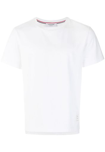 Thom Browne Jersey-T-Shirt mit seitlichem Schlitz - Weiß