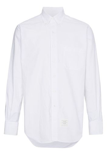 Thom Browne Hemd mit dekorativem Grosgrain-Band - Weiß
