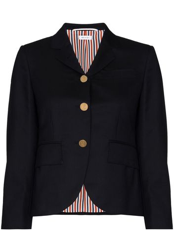 Thom Browne Einreihige Wolljacke - Blau