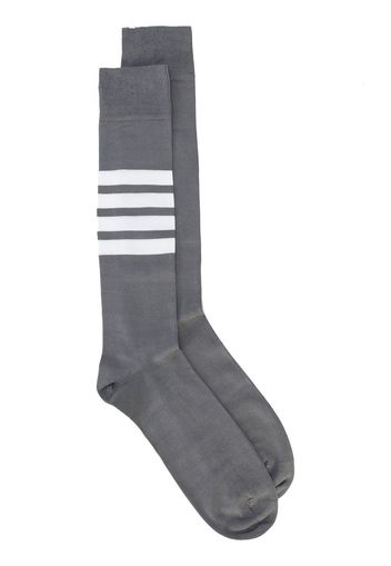 Thom Browne Gestreifte Socken - Grau