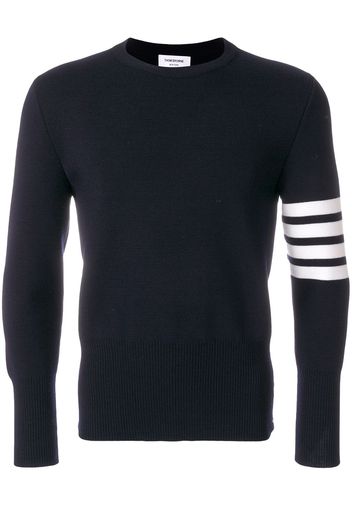 Thom Browne Pullover mit Logo-Streifen - Blau