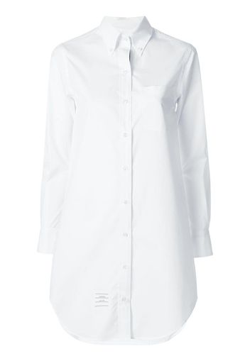 Thom Browne Hemd mit langem Schnitt - Weiß