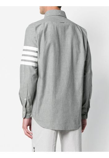 Thom Browne Gerades Chambray-Hemd - Grau