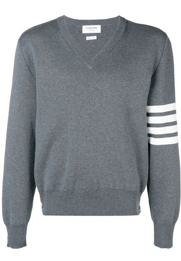 Thom Browne Pullover V-Ausschnitt - Grau