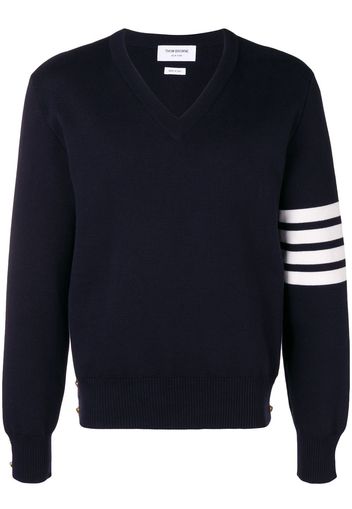 Thom Browne Pullover V-Ausschnitt - Blau