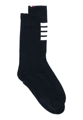 Thom Browne Socken mit Logo-Streifen - Blau