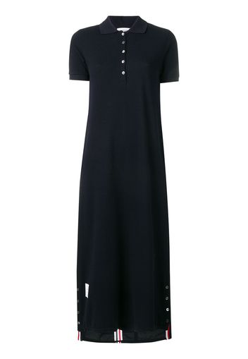 Thom Browne Polokleid mit Streifen - Blau