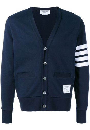 Thom Browne Cardigan mit Logo-Streifen - Blau