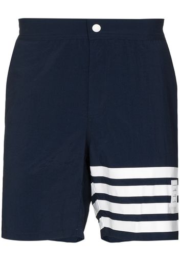 Thom Browne Badeshorts mit Druckknopf - Blau