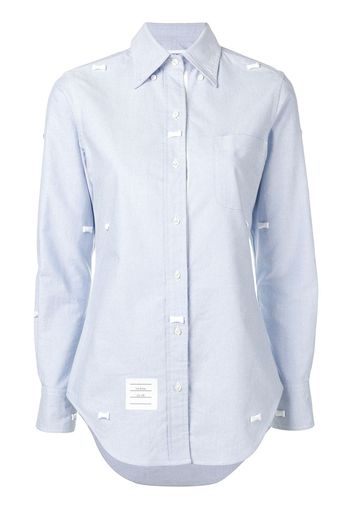 Thom Browne Hemd mit Schleife - Blau