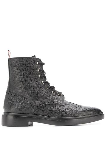 Thom Browne Stiefel mit spitzer Kappe - Schwarz