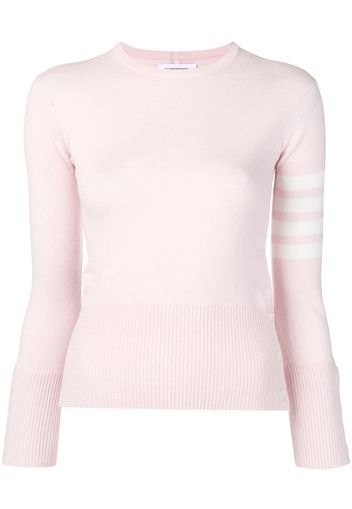 Thom Browne Gestreifter Pullover - Rosa