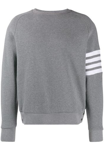 Thom Browne Sweatshirt mit Waffelmuster - Grau