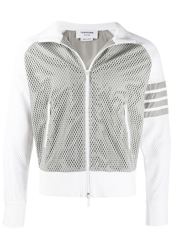 Thom Browne Sportjacke in Netzoptik - Grau