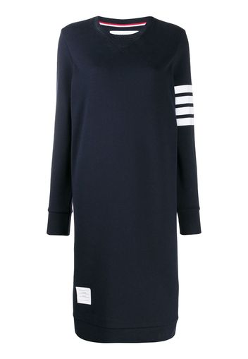 Thom Browne Pulloverkleid mit Logo-Streifen - Blau