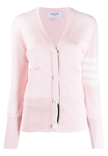 Thom Browne Cardigan mit V-Ausschnitt - Rosa