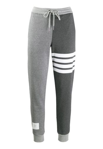 Thom Browne 4-Bar loopback track pants - Grau