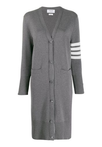 Thom Browne Cardigan mit Logo-Streifen - Grau