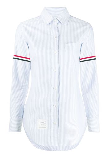 Thom Browne Hemd mit gestreiften Ärmeln - Blau