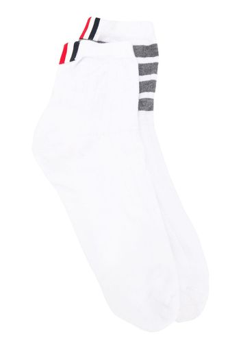 Thom Browne Socken mit Logo-Streifen - Weiß