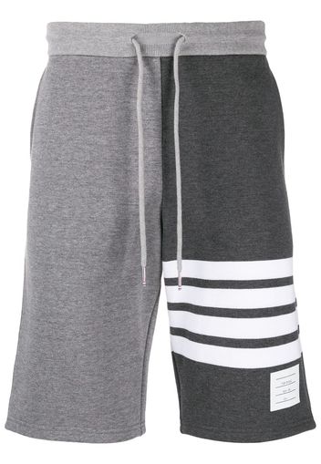 Thom Browne Joggingshorts mit Streifen - Grau