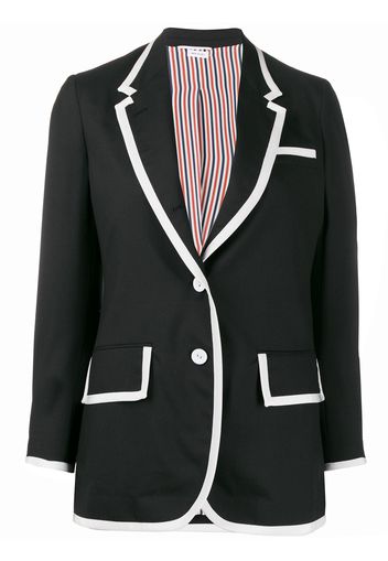 Thom Browne Blazer mit Kontrastdetails - Schwarz