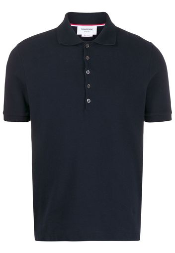 Thom Browne Poloshirt mit Streifen - Blau