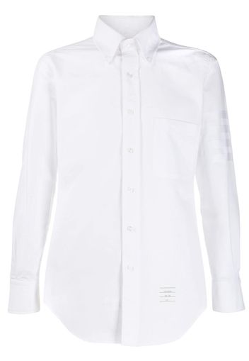 Thom Browne Button-down-Hemd mit Streifen - Weiß