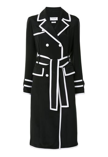 Thom Browne double-breasted silk coat - 415 Navy