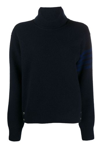 Thom Browne Pullover mit Waffelstrick-Muster - Blau