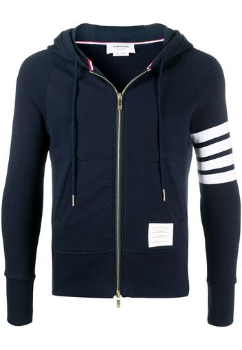 Thom Browne Kapuzenjacke mit Streifen - Blau