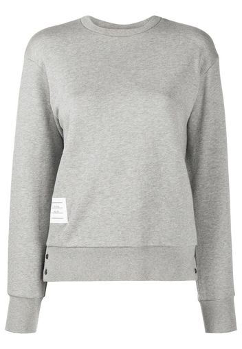 Thom Browne Sweatshirt mit RWB-Streifen - Grau