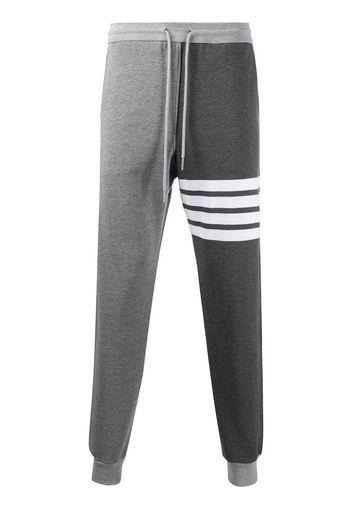 Thom Browne Jogginghose mit Streifen - Grau