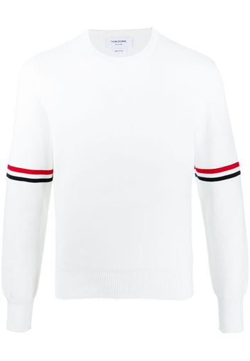 Thom Browne Pullover mit rundem Ausschnitt - Weiß