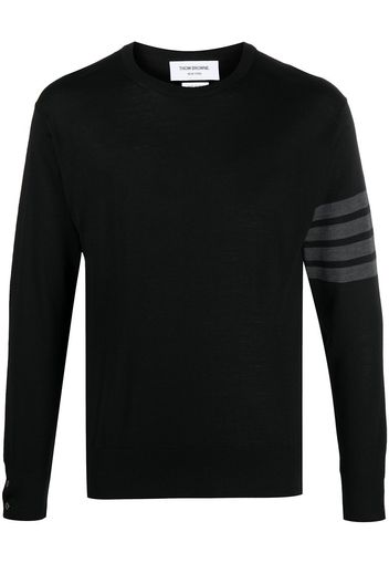 Thom Browne Pullover mit Streifen - 001 BLACK