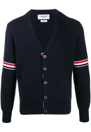 Thom Browne Cardigan mit Streifen - Blau