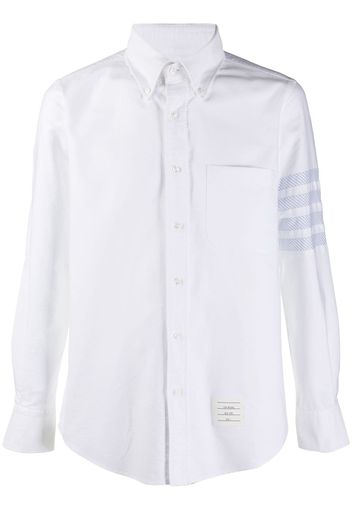 Thom Browne Oxford-Hemd mit Streifen - Weiß