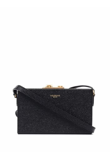 Thom Browne front logo crossbody bag - Schwarz