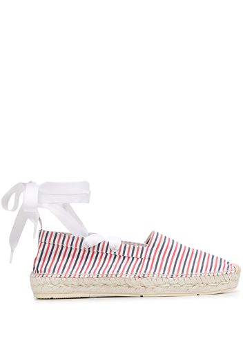 Thom Browne Espadrilles mit Knöchelband - Rot