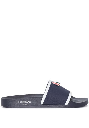 Thom Browne Pantoletten aus Frottee - Blau