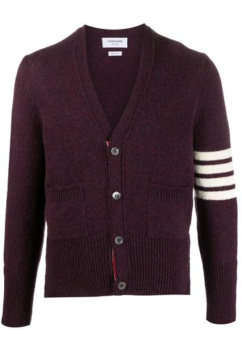 Thom Browne Cardigan mit Streifen - Rot