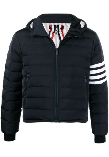 Thom Browne Daunenjacke mit Logo-Streifen - Blau