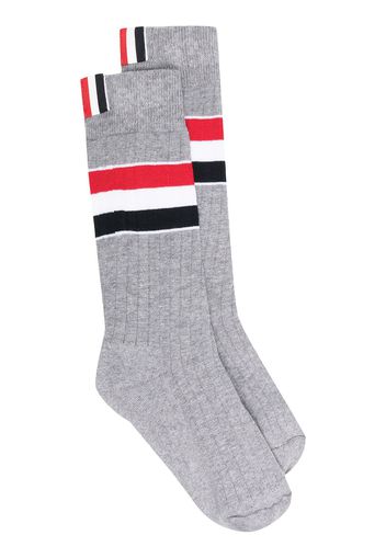 Thom Browne Socken mit Streifen - Grau