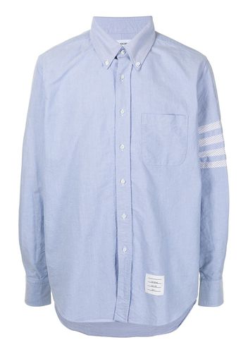 Thom Browne Button-down-Hemd mit Streifen - Blau