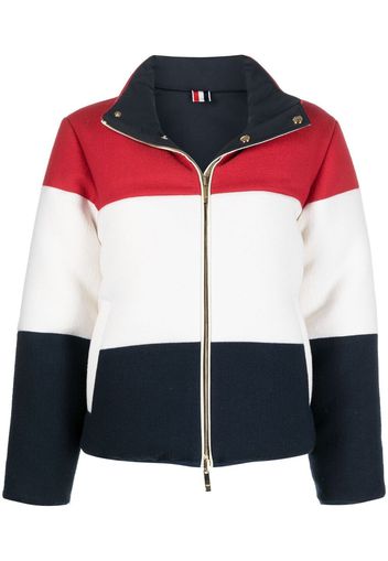 Thom Browne Jacke in Colour-Block-Optik - Rot