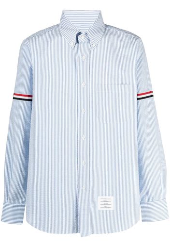 Thom Browne Hemd mit Längsstreifen - Blau