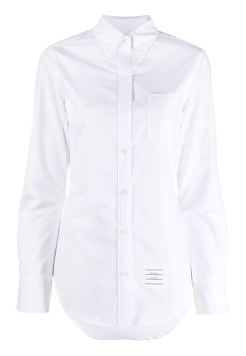 Thom Browne long-sleeve button-fastening shirt - Weiß