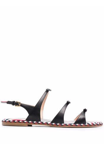 Thom Browne Slingback-Sandalen - Schwarz