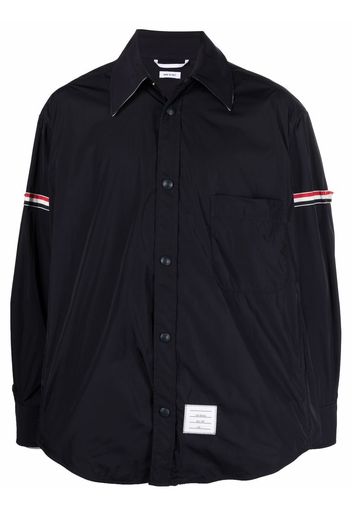 Thom Browne Hemdjacke mit RWB-Streifen - Blau