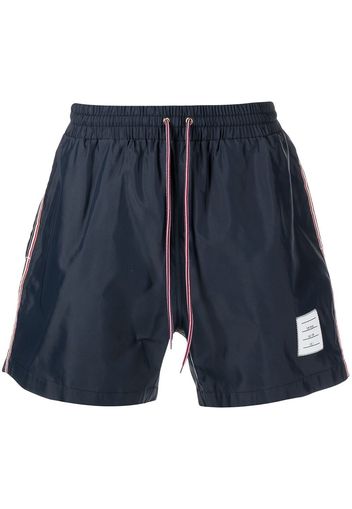 Thom Browne Badeshorts mit RWB-Streifen - Blau